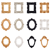 12Pcs 12 Styles Vintage Resin Picture Frame AJEW-AN0007-29-1