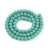 Opaque Glass Beads Strands GLAA-T032-P6mm-MD12-2