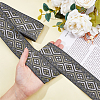 Polyester Jacquard Rhombus Ribbons OCOR-WH0082-141B-3