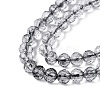 Dyed Transparent Crackle Glass Beads Strands GLAA-Q108-01A-A01-3