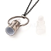 304 Stainless Steel Openable Perfume Bottle Pendant Necklaces NJEW-I239-05B-4