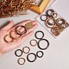 Alloy Spring Gate Rings AJEW-SZ0001-45-5