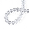 Baking Paint Transparent Glass Round Bead Strands DGLA-Q022-6mm-01-4