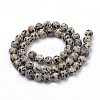 Natural Dalmatian Jasper Beads Strands X-G-S259-24-6mm-2