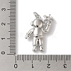 Rack Plating Brass Micro Pave Clear Cubic Zirconia Pendants LS-KK-B092-40P-3