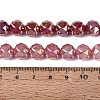 Anti-Tarnish Electroplate Glass Beads Strands GLAA-N064-10mm-14-2