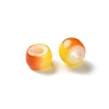 Spray Painted ABS Plastic European Beads KY-G033-02A-03-2