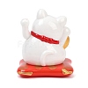 ABS Plastic Solar Powered Maneki-neko Figurines DJEW-B017-01A-01-2