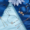 16Pcs 4 Colors Rack Plating Brass Chain Bracelet Making KK-HY0001-80-5