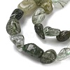 Natural Green Rutilated Quartz Beads Strands G-O-186-B-12A-3