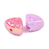 Luminous UV Plating Opaque Acrylic Beads MACR-K361-45-3