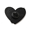 Heart with Word Emotionally Exhausted Enamel Pin JEWB-G018-11B-EB-2