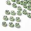 Opaque Pale Green Acrylic Beads X-MACR-N008-42-C09-1