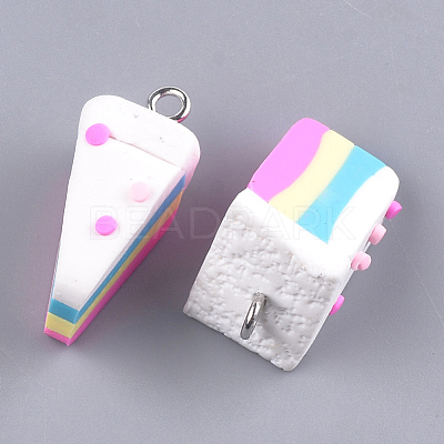 Handmade Polymer Clay Pendants X-CLAY-T015-02B-1