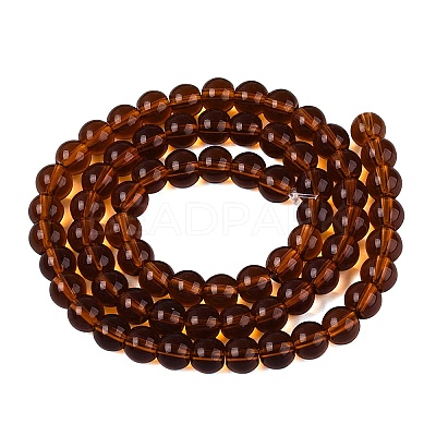 Transparent Glass Beads Strands GLAA-T032-T6mm-30-1