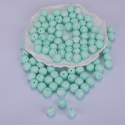 Round Silicone Focal Beads SI-JX0046A-60-1