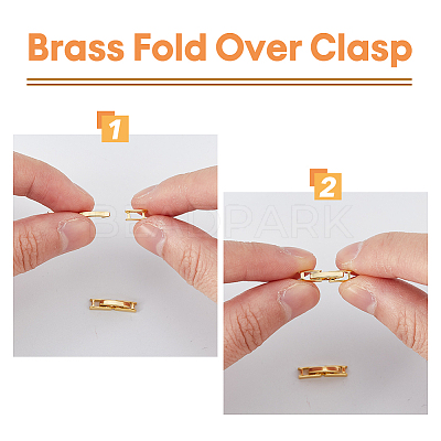 12Pcs Eco-Friendly Brass Watch Band Clasps KK-FH0007-19-1