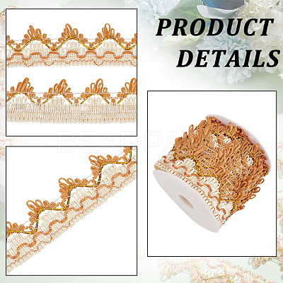 Wavy Edge Polyester Curtain Lace Trim OCOR-BC0005-16B-1