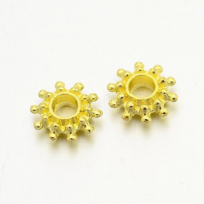 Tibetan Style Spacer Beads TIBEB-LFH10384Y-G-FF-1