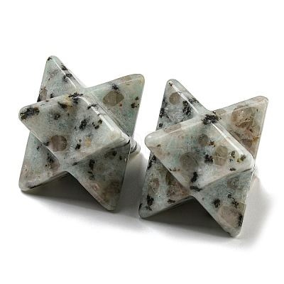 Natural Sesame Jasper/Kiwi Jasper Beads G-A206-01B-62-1