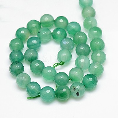 Natural Agate Beads Strands G-G580-10mm-13-1