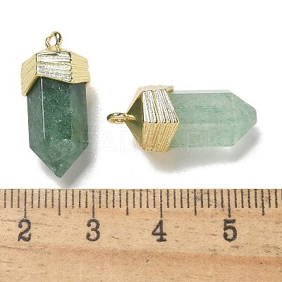 Natural Green Strawberry Quartz Faceted Pendants G-G181-03G-05-1