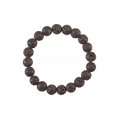200Pcs Natural Lava Rock Beads G-CJ0001-51-1
