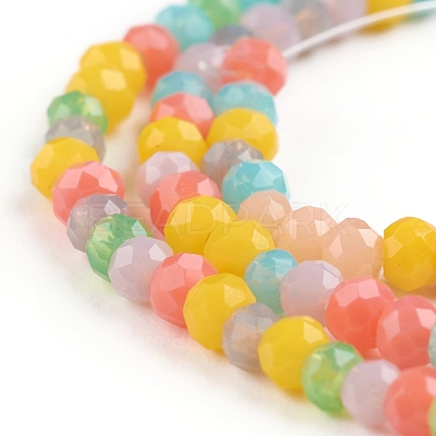 Faceted Glass Beads Strands X-GLAA-G074-A01-1
