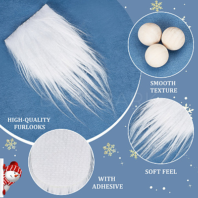 Artificial Wool Gnome Beard Costume Beard DIY-WH0188-94D-1