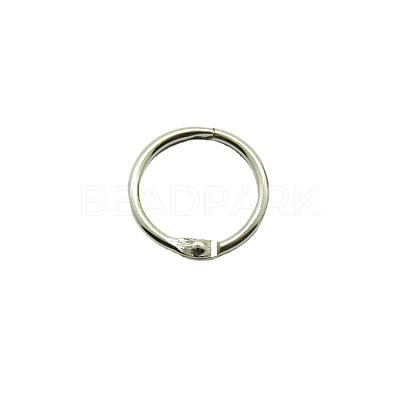 Iron Loose Leaf Book Binder Hinged Rings SCRA-PW0004-124G-1