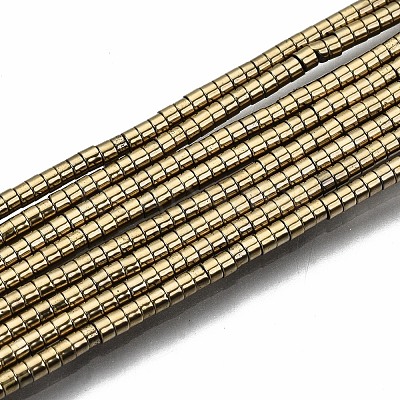 Electroplate Non-magnetic Synthetic Hematite Beads Strands G-T114-57-02-1