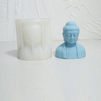 Buddha Candle Bust Portrait Silicone Molds DIY-L072-017B-1
