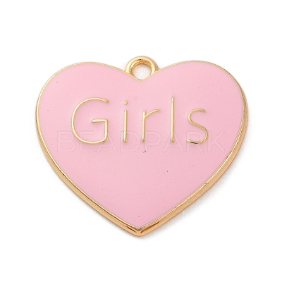 Alloy Enamel Pendants ENAM-M009-02B-03G-1