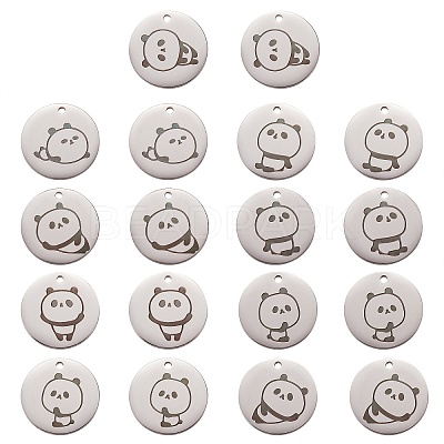 18Pcs 9 Style Stainless Steel Pendant STAS-SZ0002-11-1
