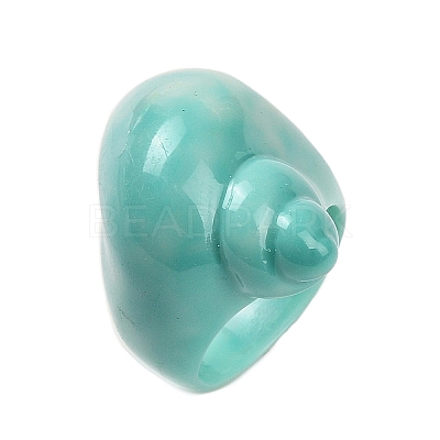 Resin Finger Rings for Women RJEW-G356-01A-1