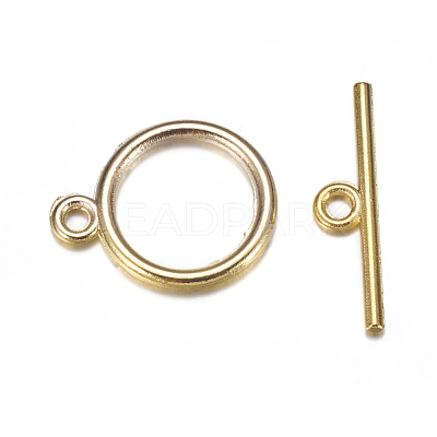 Tibetan Style Toggle Clasps TIBE-A12208-G-NR-1