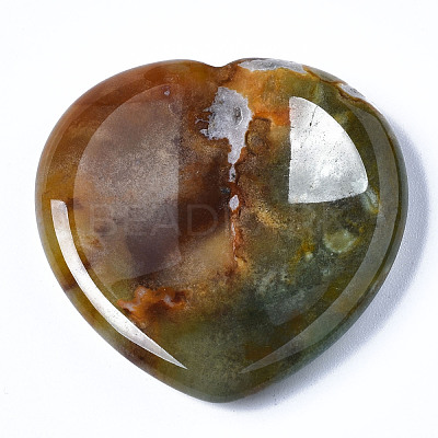 Natural  Mixed Stone Thumb Worry Stone G-N0325-01-1