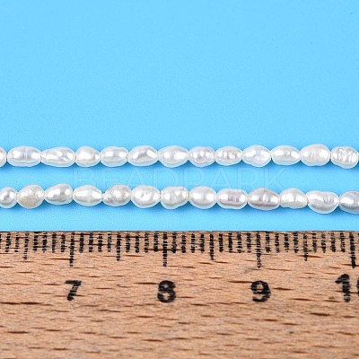 Natural Cultured Freshwater Pearl Beads Strands PEAR-T006-08-1