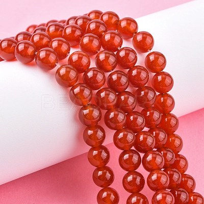 Natural Carnelian Beads Strands X-G-C076-8mm-2A-1