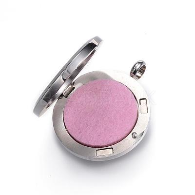 316 Surgical Stainless Steel Diffuser Locket Pendants STAS-H342-55P-1