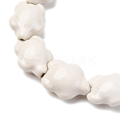 Handmade Porcelain Beads Strands LAMP-G140-02D-1