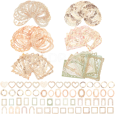 12Sets 6 Styles  Lace Frame Scrapbook Paper Pad DIY-CP0008-90-1