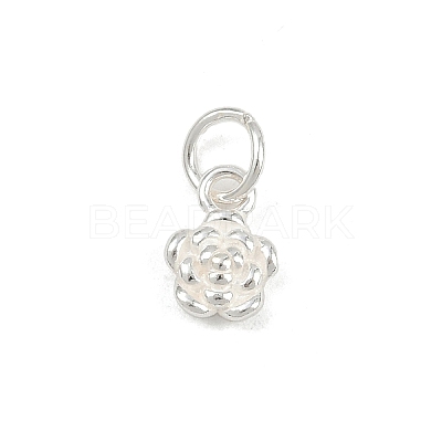 925 Sterling Silver Flower Charms STER-K183-14S-1
