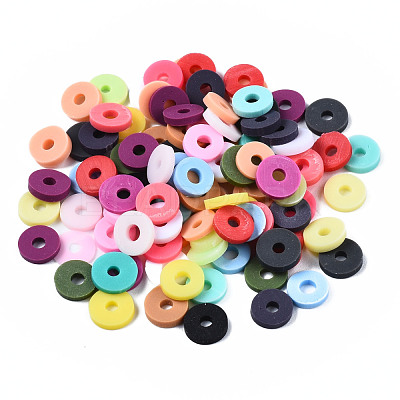 Handmade Polymer Clay Beads X-CLAY-Q251-6.0mm-M1-1
