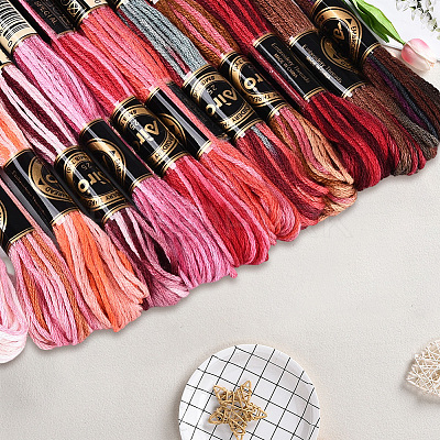 6-Ply Polyester Embroidery Floss OCOR-WH20074-15L-1