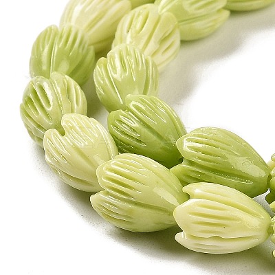 Synthetic Coral Dyed Beads Strands CORA-P008-04A-01-1