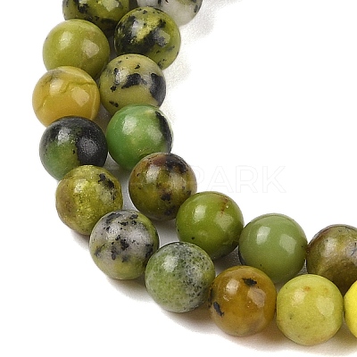 Natural Serpentine Beads Strands G-G829-06-6mm-1