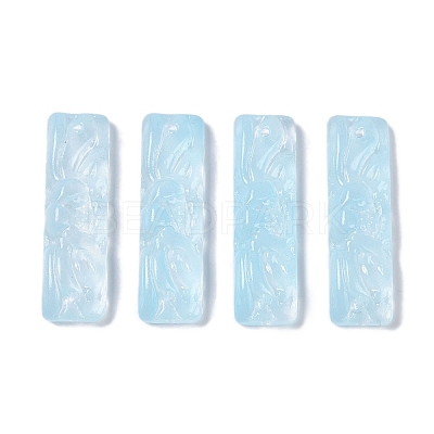 Baking Paint Glass Pendants GLAA-S202-16H-1