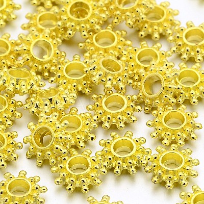 Tibetan Style Spacer Beads TIBEB-LFH10384Y-G-FF-1