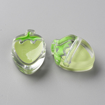 Transparent Enamel Acrylic Beads X1-TACR-S155-003D-1
